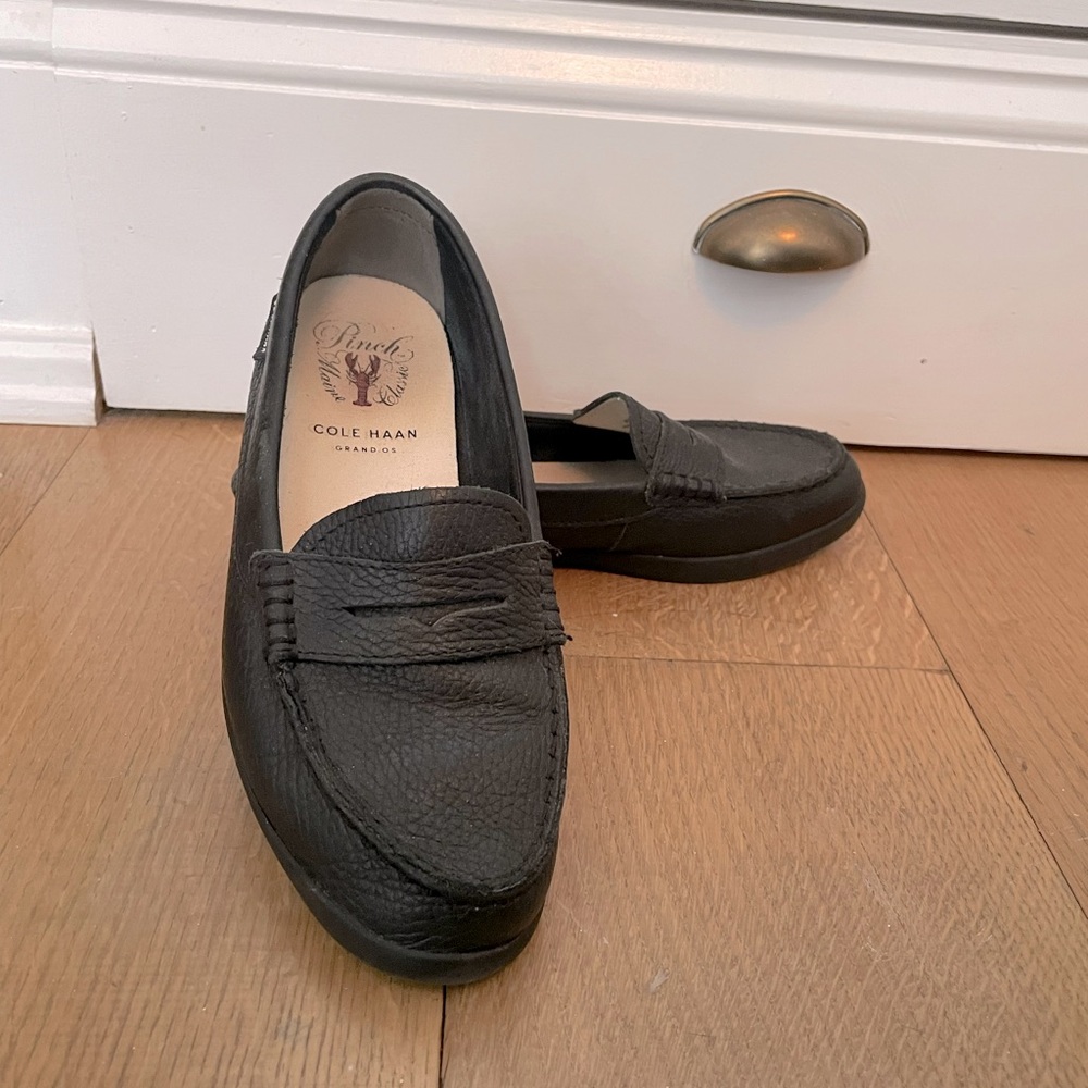 Black Cole Haan Grand OS loafers